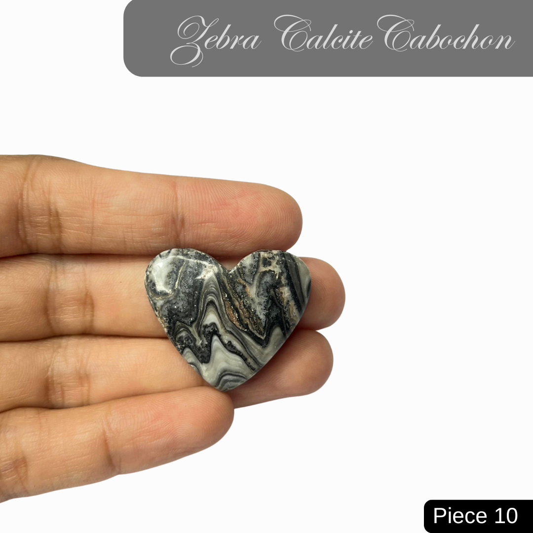 Zebra Calcite Cabochons - AEORA ROCKS INDIA -Healing Crystals superstore