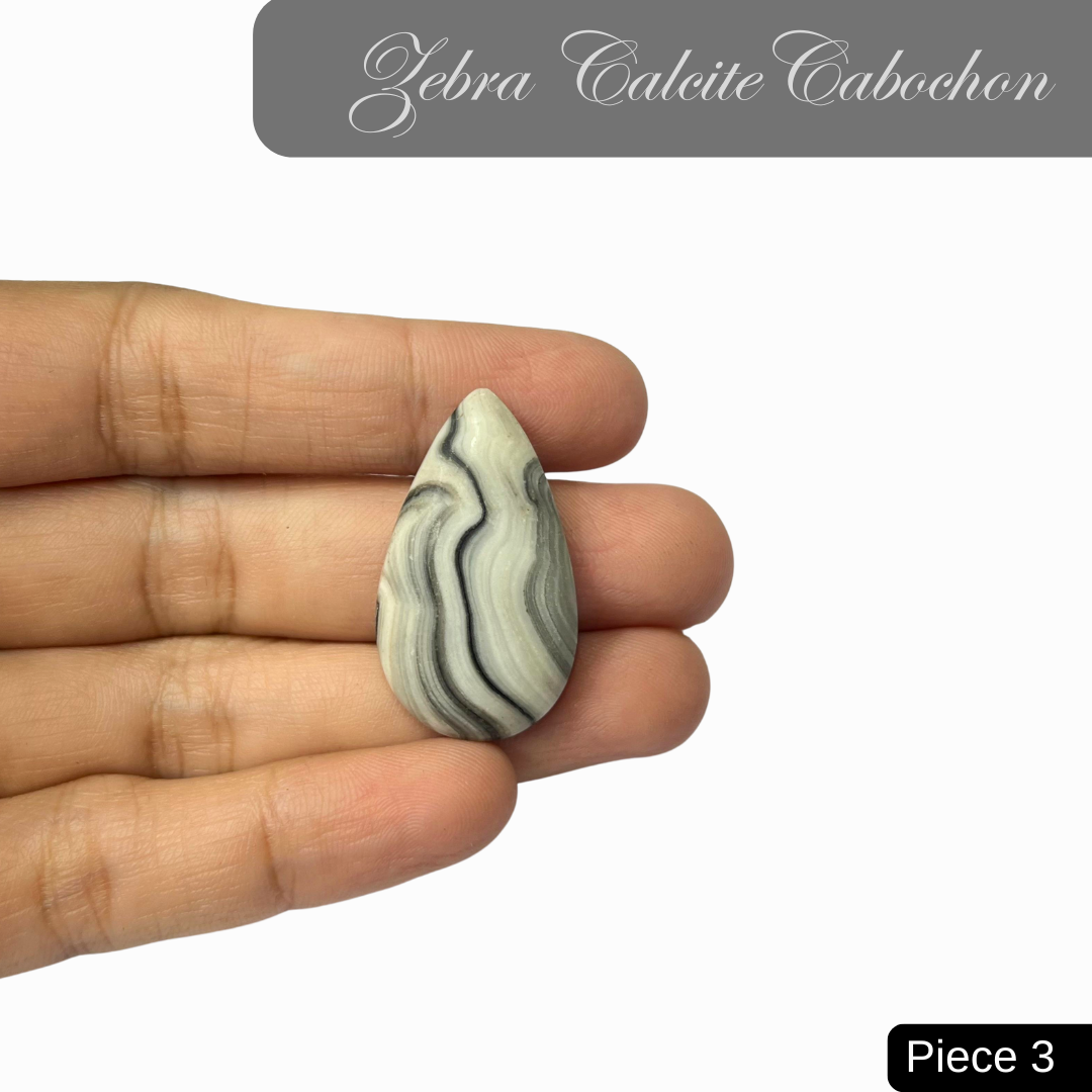 Zebra Calcite Cabochons - AEORA ROCKS INDIA -Healing Crystals superstore