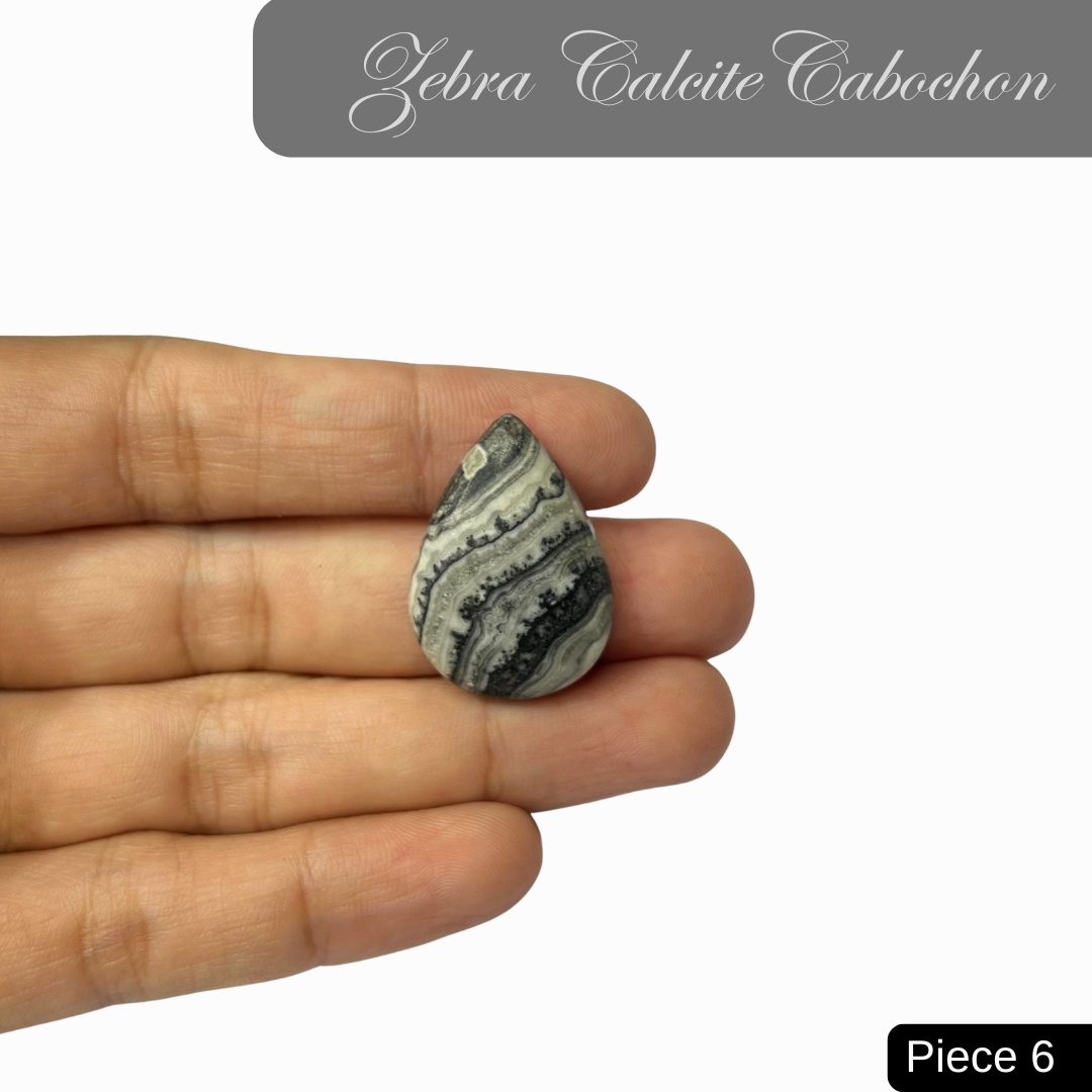 Zebra Calcite Cabochons - AEORA ROCKS INDIA -Healing Crystals superstore