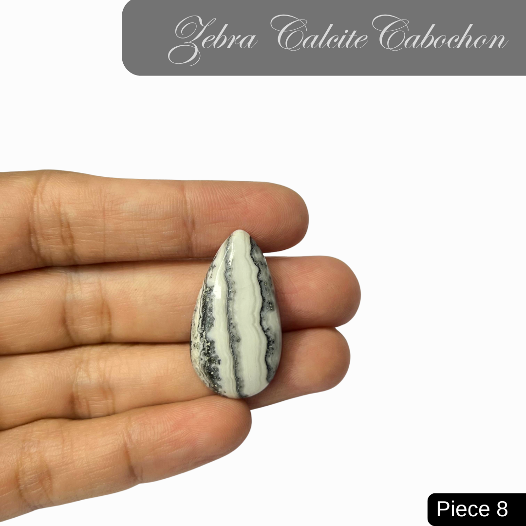 Zebra Calcite Cabochons - AEORA ROCKS INDIA -Healing Crystals superstore