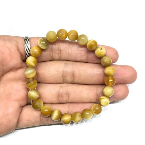 Aeora Rocks : Cats Eye Bead Bracelet - AEORA ROCKS INDIA - Healing Crystals superstore