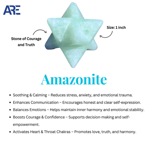 Amazonite Merkaba - AEORA ROCKS INDIA - Healing Crystals superstore