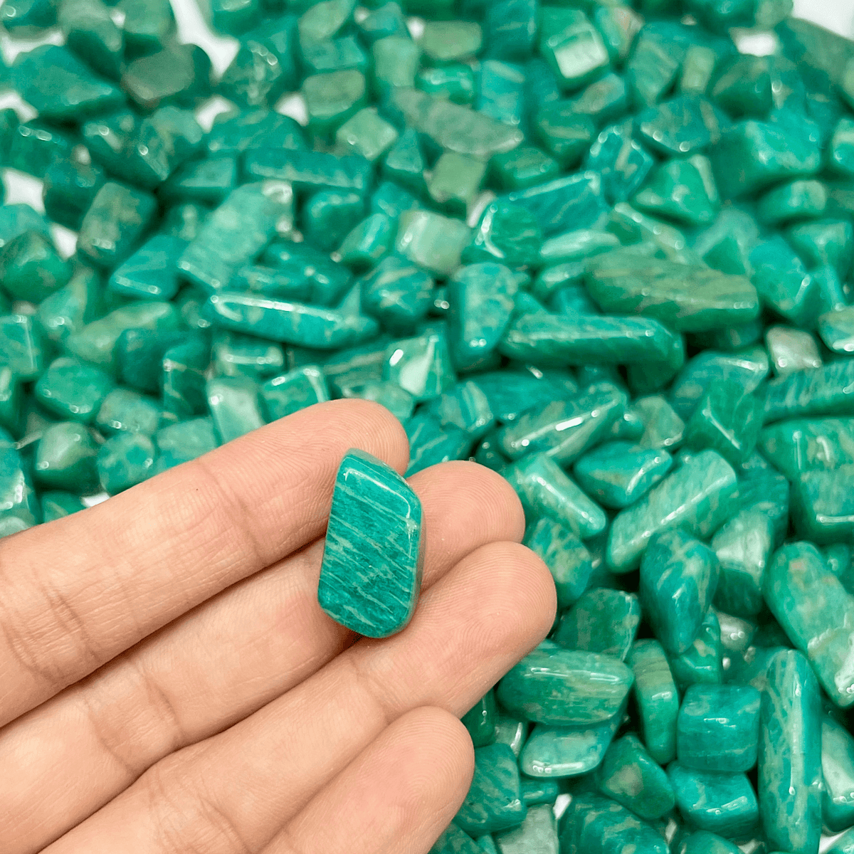 Amazonite Russia Tumbled Stone - AEORA ROCKS INDIA - Healing Crystals superstore