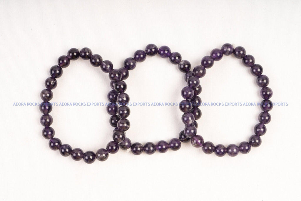 Amethyst Bracelet - AEORA ROCKS INDIA - Healing Crystals superstore