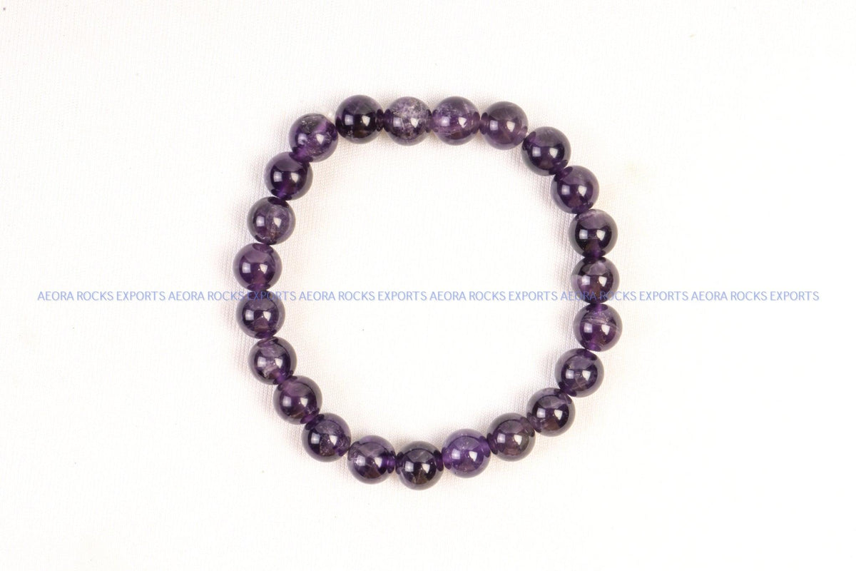 Amethyst Bracelet - AEORA ROCKS INDIA - Healing Crystals superstore