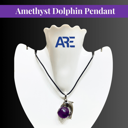 Amethyst Dolphin Pendant - AEORA ROCKS INDIA - Healing Crystals superstore