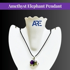 Amethyst Elephant Pendant - AEORA ROCKS INDIA - Healing Crystals superstore