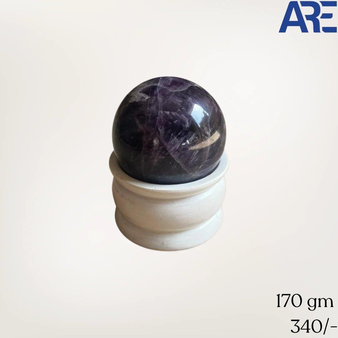 Amethyst Sphere - AEORA ROCKS INDIA - Healing Crystals superstore