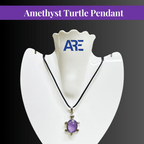 Amethyst Turtle Pendant - AEORA ROCKS INDIA - Healing Crystals superstore