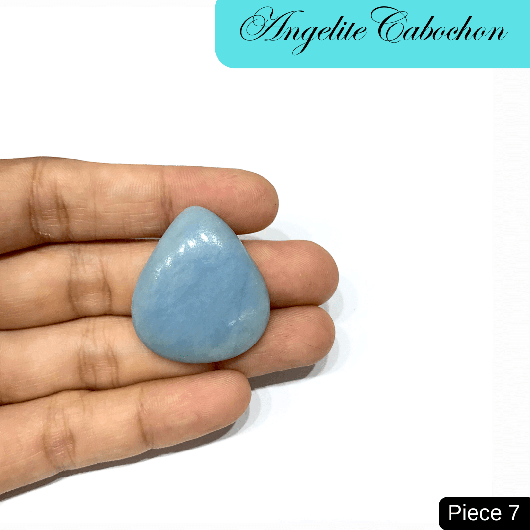 Angelite Cabochons - AEORA ROCKS INDIA - Healing Crystals superstore