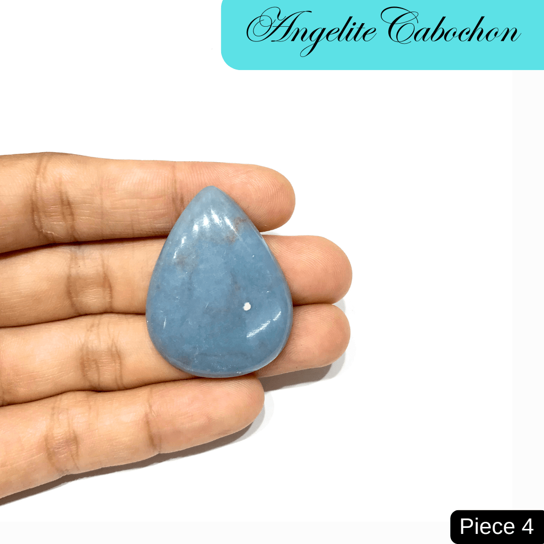 Angelite Cabochons - AEORA ROCKS INDIA - Healing Crystals superstore