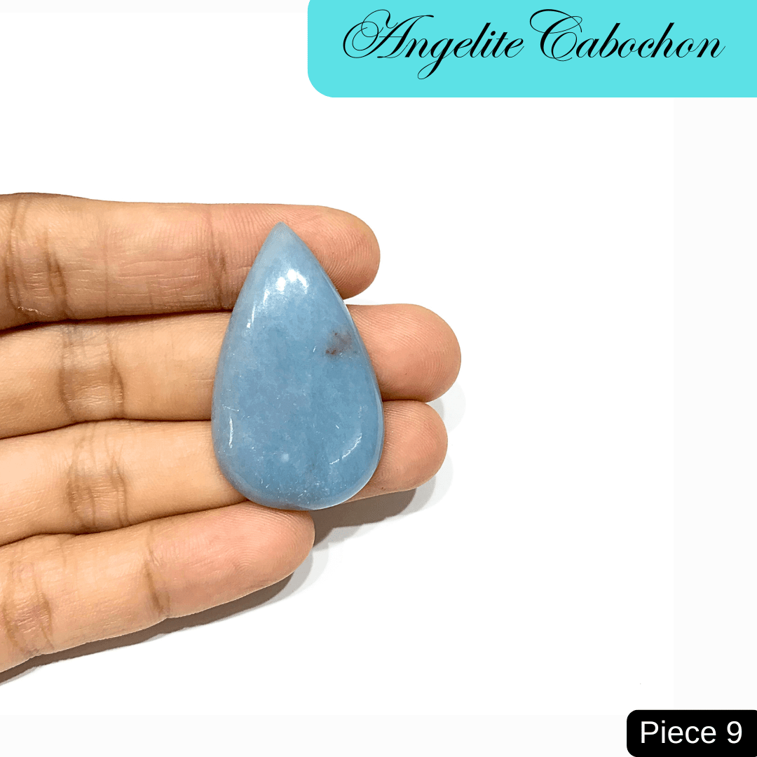 Angelite Cabochons - AEORA ROCKS INDIA - Healing Crystals superstore