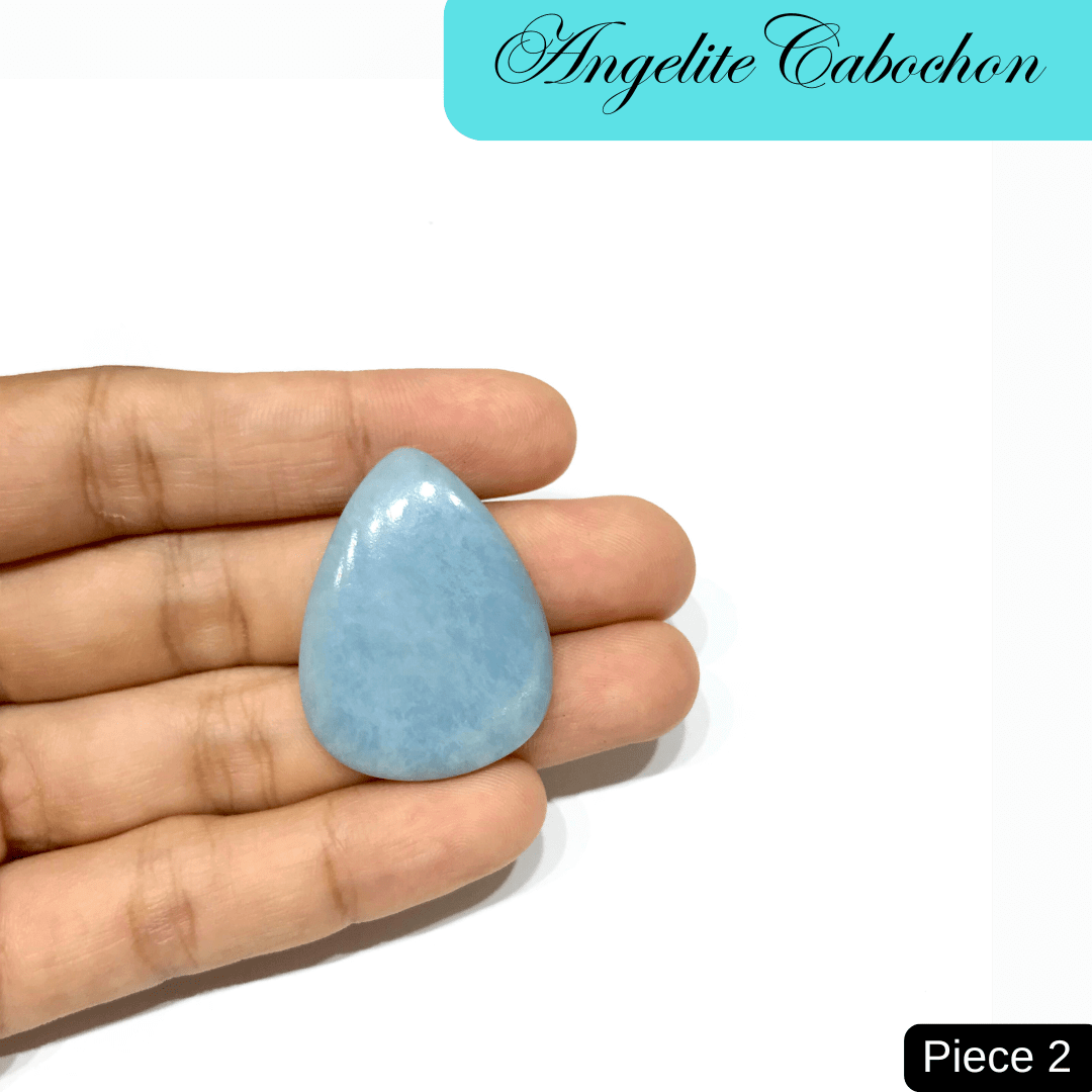 Angelite Cabochons - AEORA ROCKS INDIA - Healing Crystals superstore