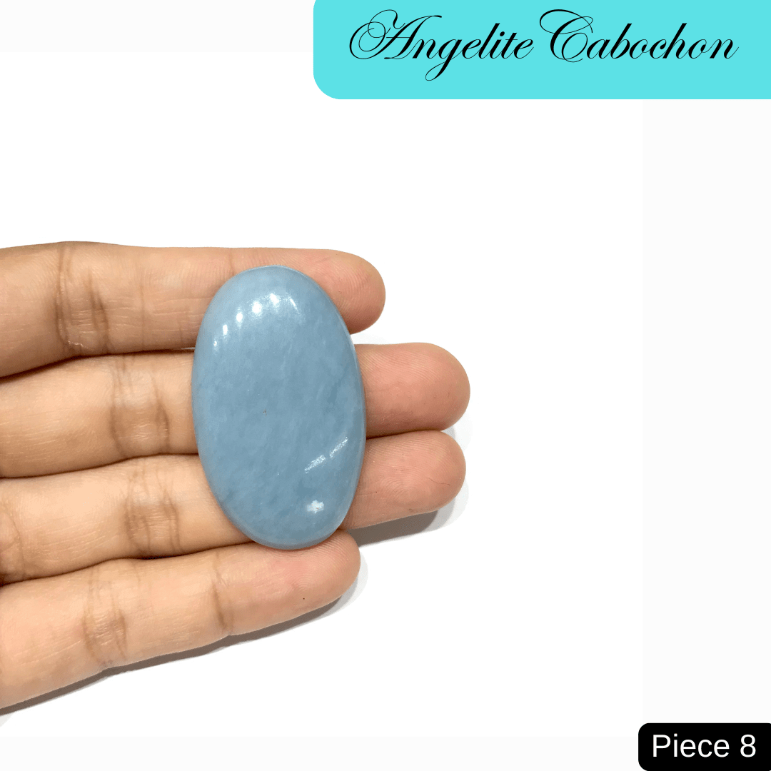 Angelite Cabochons - AEORA ROCKS INDIA - Healing Crystals superstore