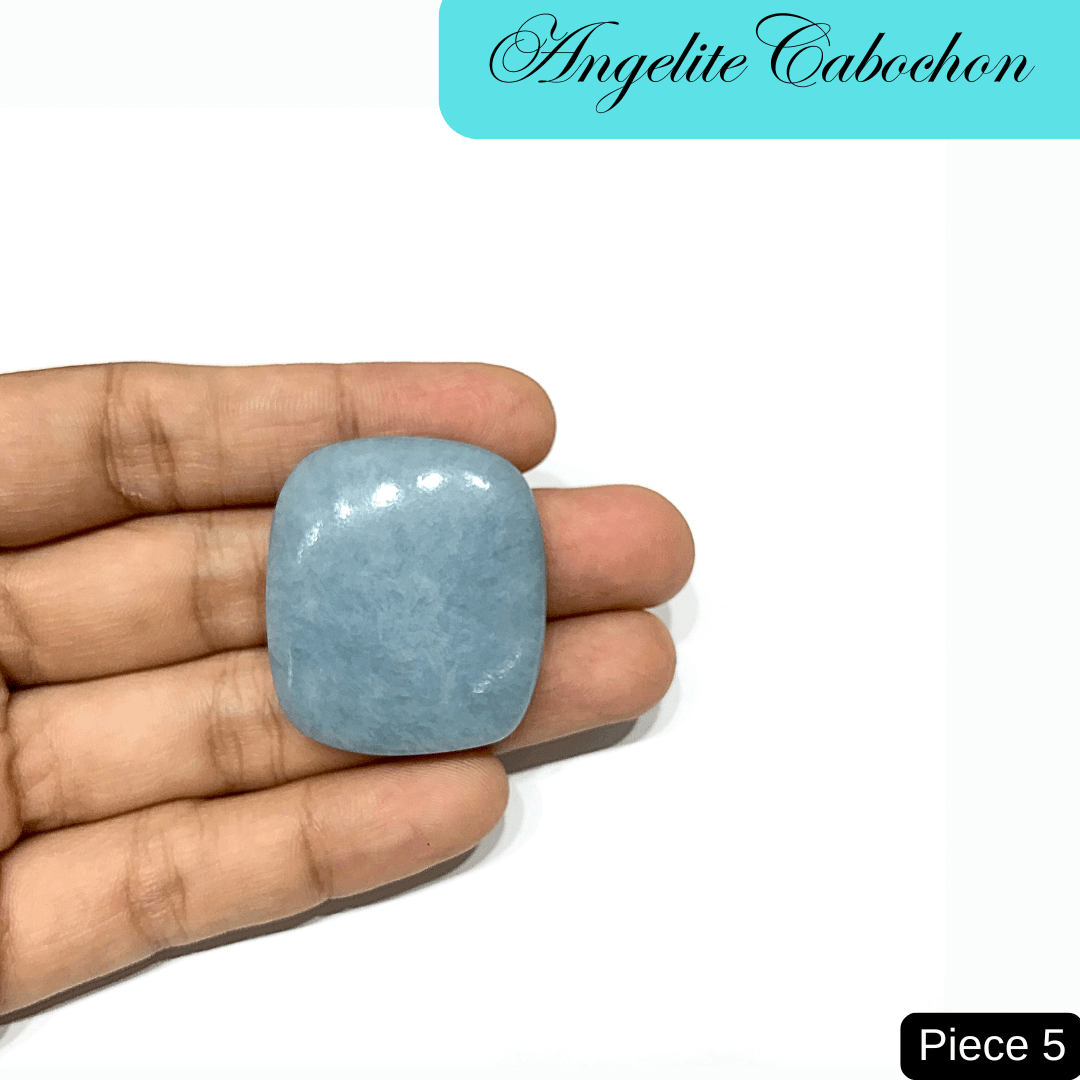 Angelite Cabochons - AEORA ROCKS INDIA - Healing Crystals superstore
