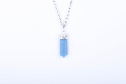 Angelite Single Point Pendant - AEORA ROCKS INDIA - Healing Crystals superstore