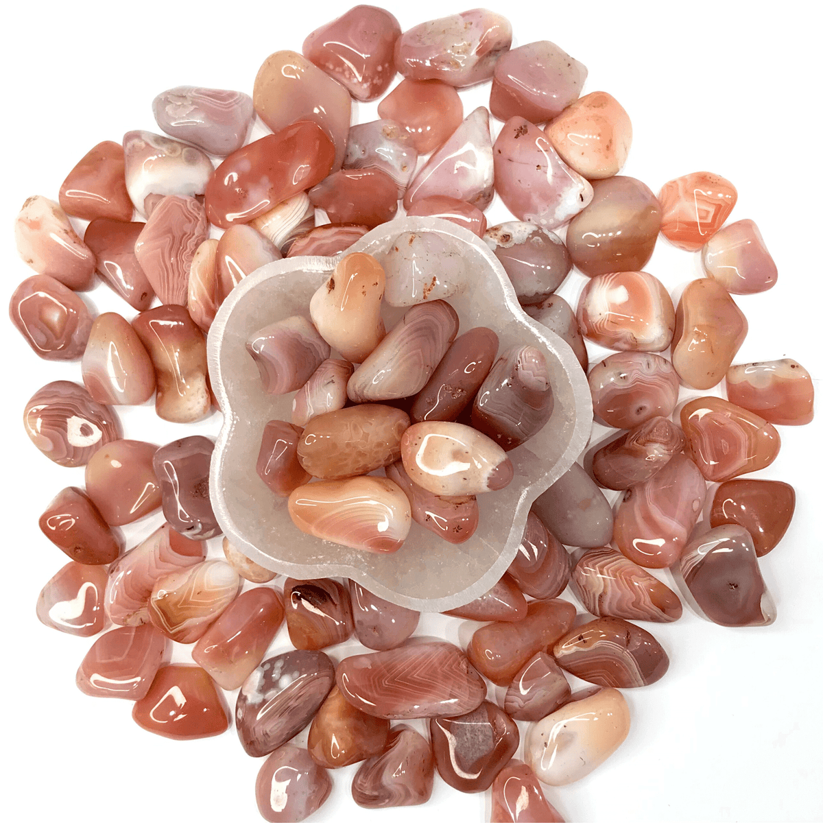 Apricot Agate Tumbled Stone - AEORA ROCKS INDIA - Healing Crystals superstore