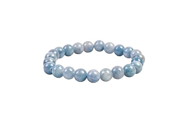 Aquamarine Bead Bracelet - AEORA ROCKS INDIA - Healing Crystals superstore