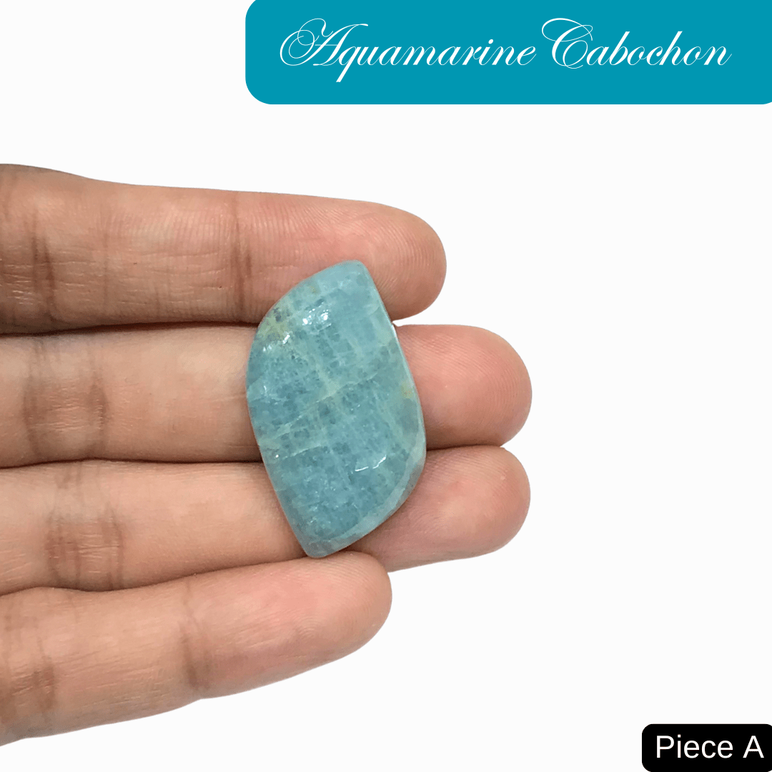 Aquamarine Cabochons - AEORA ROCKS INDIA - Healing Crystals superstore