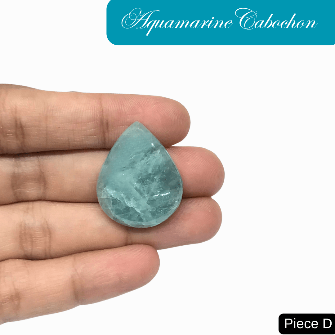 Aquamarine Cabochons - AEORA ROCKS INDIA - Healing Crystals superstore