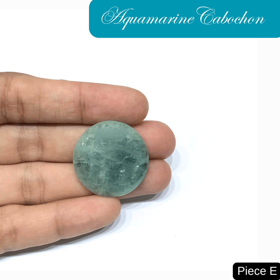 Aquamarine Cabochons - AEORA ROCKS INDIA - Healing Crystals superstore