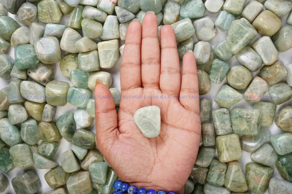 Aquamarine Tumbled Stone in India - Aeora Rocks