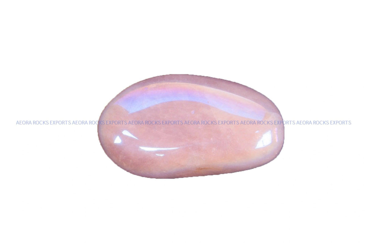 Aura Rose Quartz Tumbled Stone in India - Aeora Rocks - AEORA ROCKS INDIA - Healing Crystals superstore