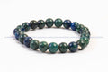 Azurite Malachite 8mm Bead Bracelet in India - Aeora Rocks
