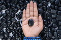 Black Obsidian Tumbled Stone - AEORA ROCKS INDIA - Healing Crystals superstore