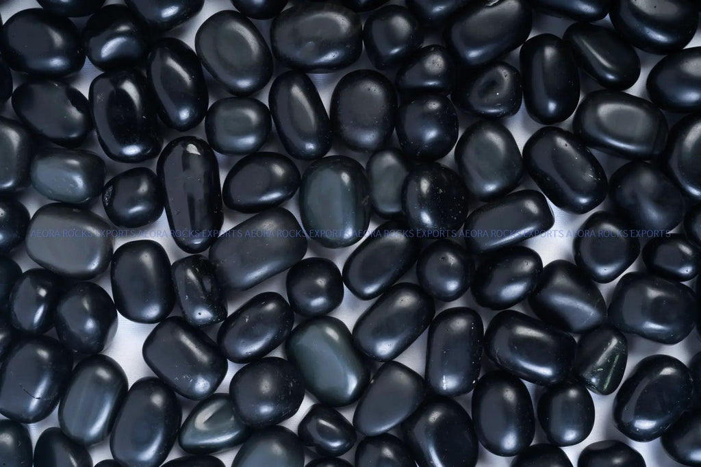Black Obsidian Tumbled Stone - AEORA ROCKS INDIA - Healing Crystals superstore