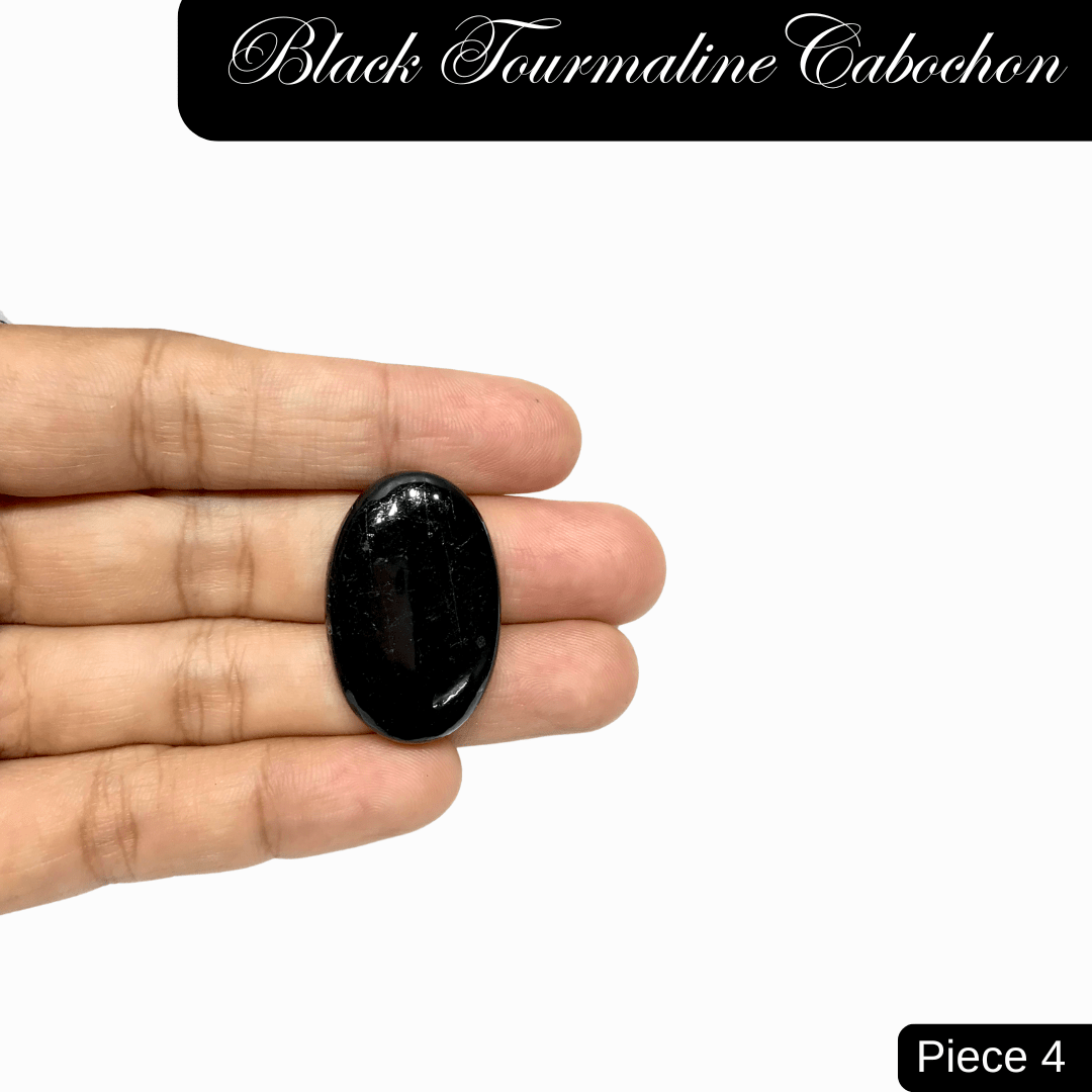 Black Tourmaline Cabochons - AEORA ROCKS INDIA - Healing Crystals superstore