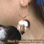 Black Tourmaline Earrings - AEORA ROCKS INDIA - Healing Crystals superstore