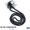 Black Tourmaline Japa Mala - AEORA ROCKS INDIA - Healing Crystals superstore