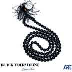 Black Tourmaline Japa Mala - AEORA ROCKS INDIA - Healing Crystals superstore