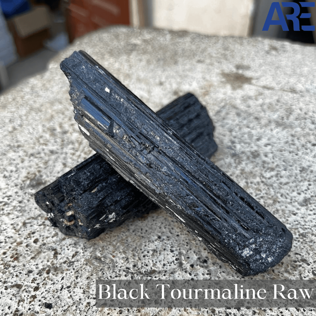 Black Tourmaline Raw - AEORA ROCKS INDIA - Healing Crystals superstore