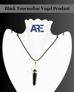Black Tourmaline Vogel Pendant - AEORA ROCKS INDIA - Healing Crystals superstore