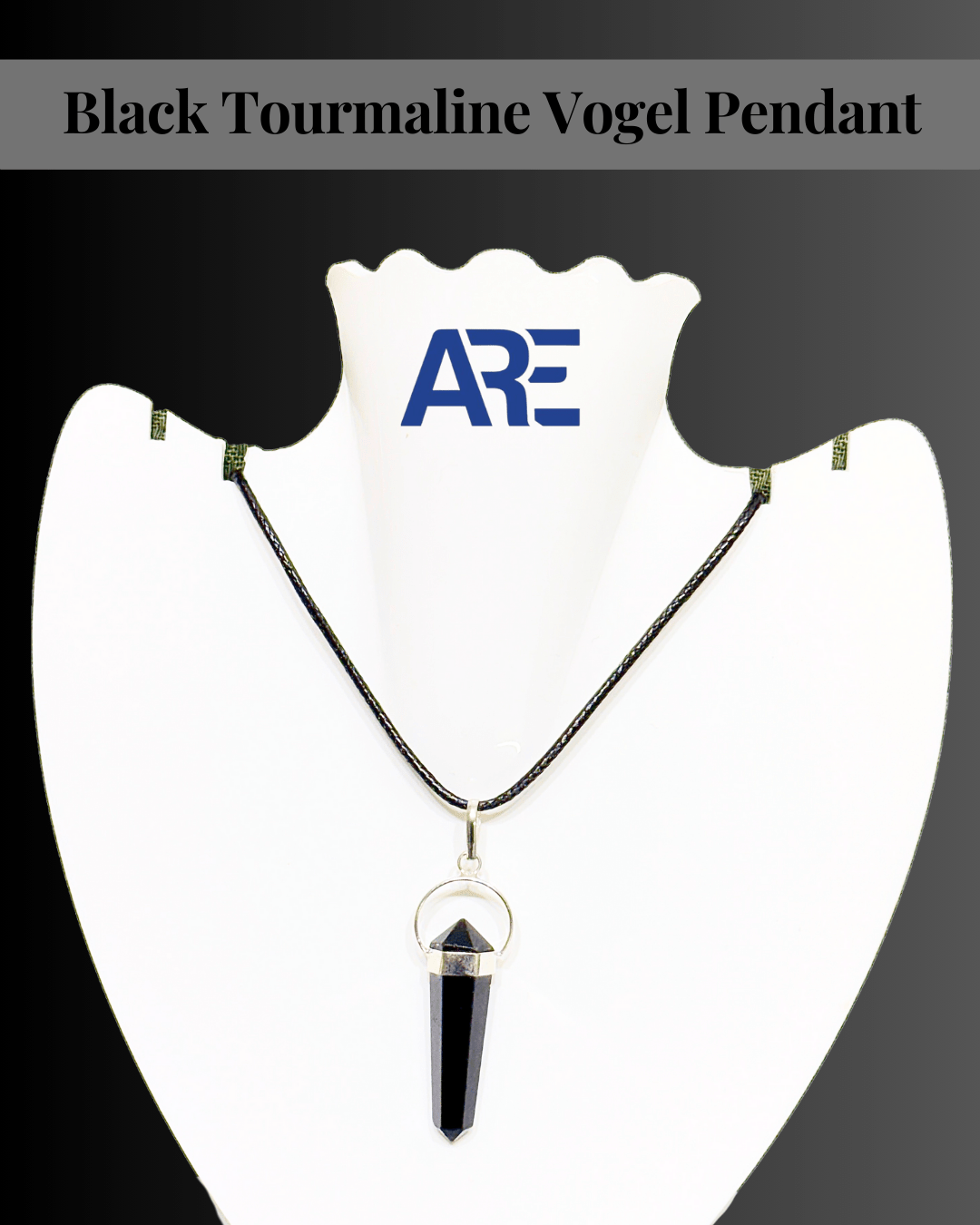 Black Tourmaline Vogel Pendant - AEORA ROCKS INDIA - Healing Crystals superstore