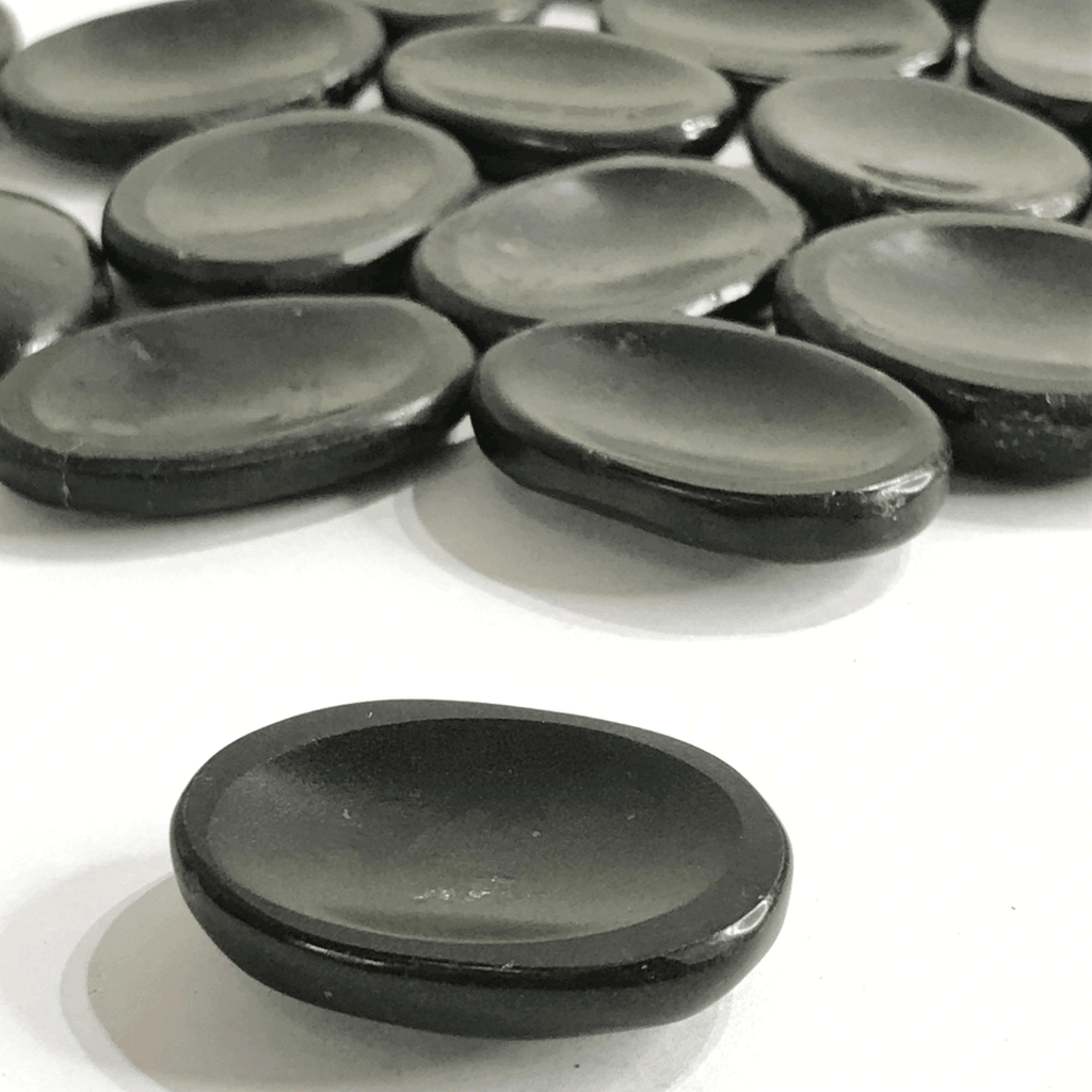 Black Tourmaline Worry Stone - AEORA ROCKS INDIA - Healing Crystals superstore