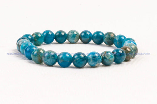 Blue Apatite Bead Bracelet in India - Aeora Rocks - AEORA ROCKS INDIA - Healing Crystals superstore
