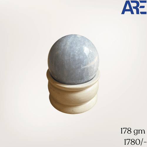 Blue Celesite Sphere - AEORA ROCKS INDIA - Healing Crystals superstore