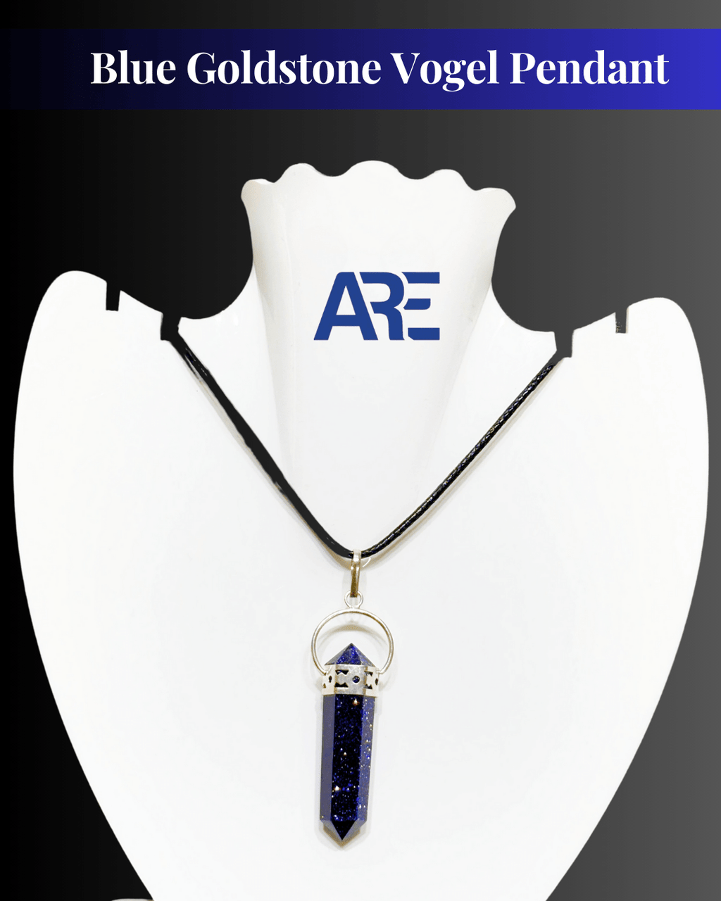 Blue Goldstone Vogel Pendant - AEORA ROCKS INDIA - Healing Crystals superstore
