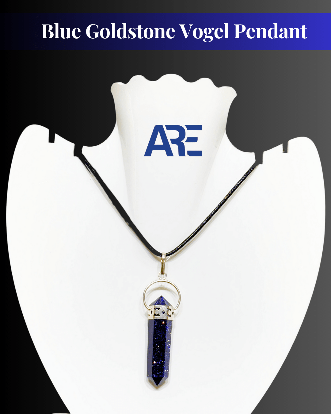 Blue Goldstone Vogel Pendant - AEORA ROCKS INDIA - Healing Crystals superstore