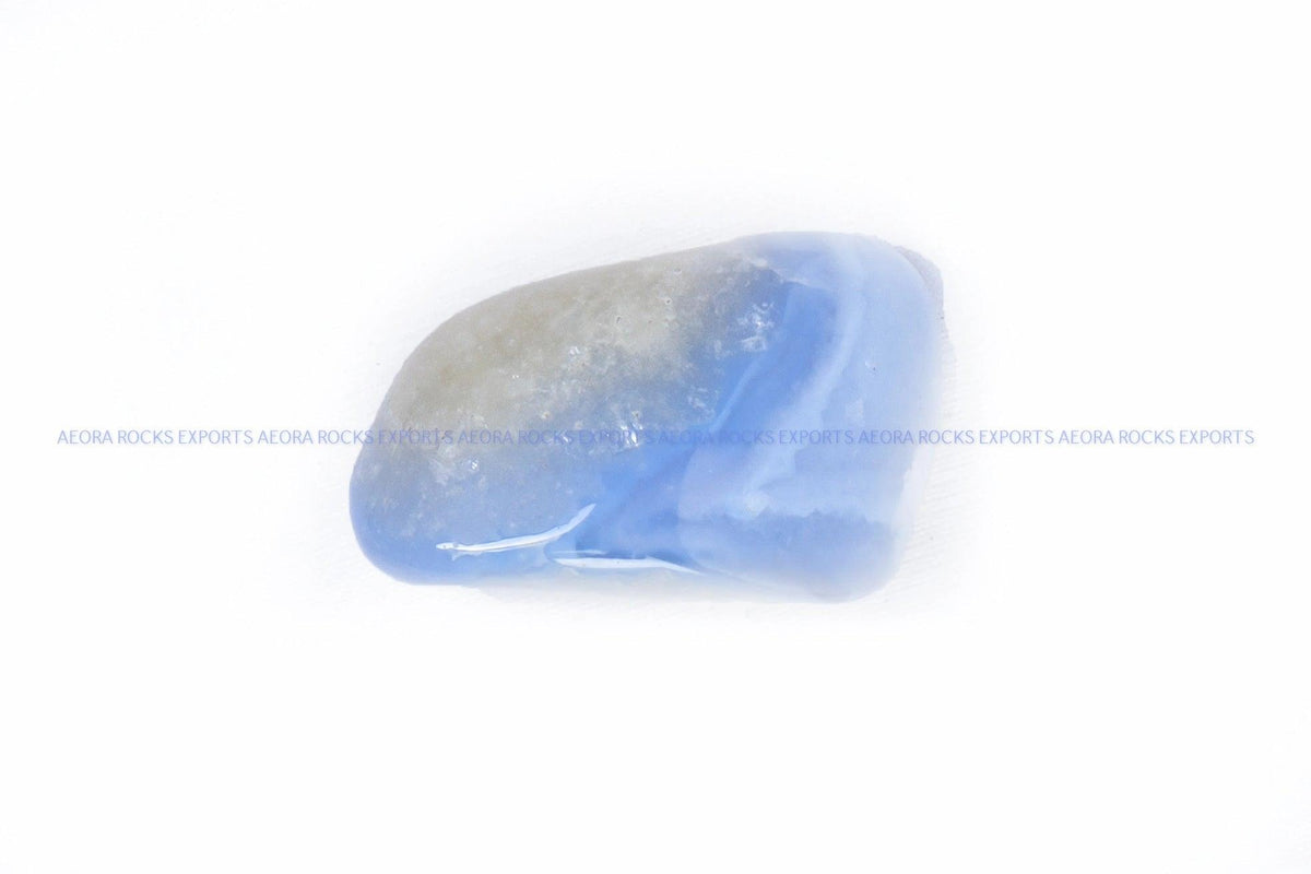 Blue Lace Agate Tumbled Stone in India - Aeora Rocks - AEORA ROCKS INDIA - Healing Crystals superstore