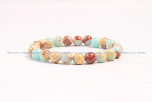 Blue Magnesite Bead Bracelet in India - Aeora Rocks - AEORA ROCKS INDIA - Healing Crystals superstore