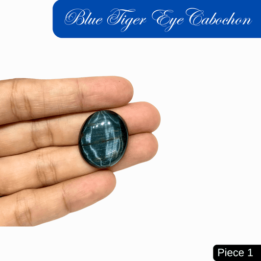 Blue Tiger Eye Cabochons - AEORA ROCKS INDIA - Healing Crystals superstore