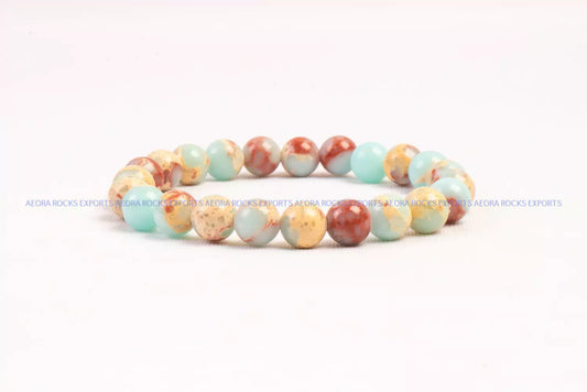 Blue Magnesite Bead Bracelet