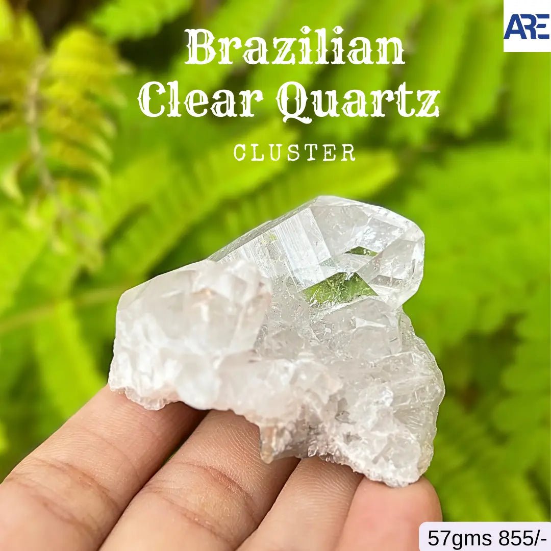 Brazilian Clear Quartz Cluster - AEORA ROCKS INDIA - Healing Crystals superstore