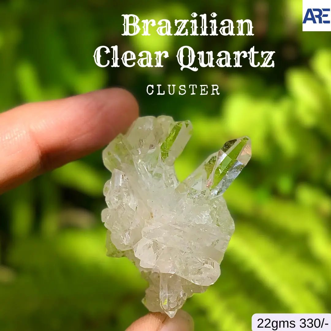 Brazilian Clear Quartz Cluster - AEORA ROCKS INDIA - Healing Crystals superstore