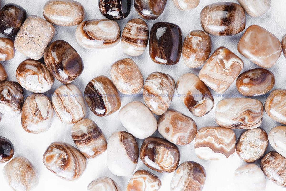 Brown Onyx Tumbled Stone in India - Aeora Rocks - AEORA ROCKS INDIA - Healing Crystals superstore
