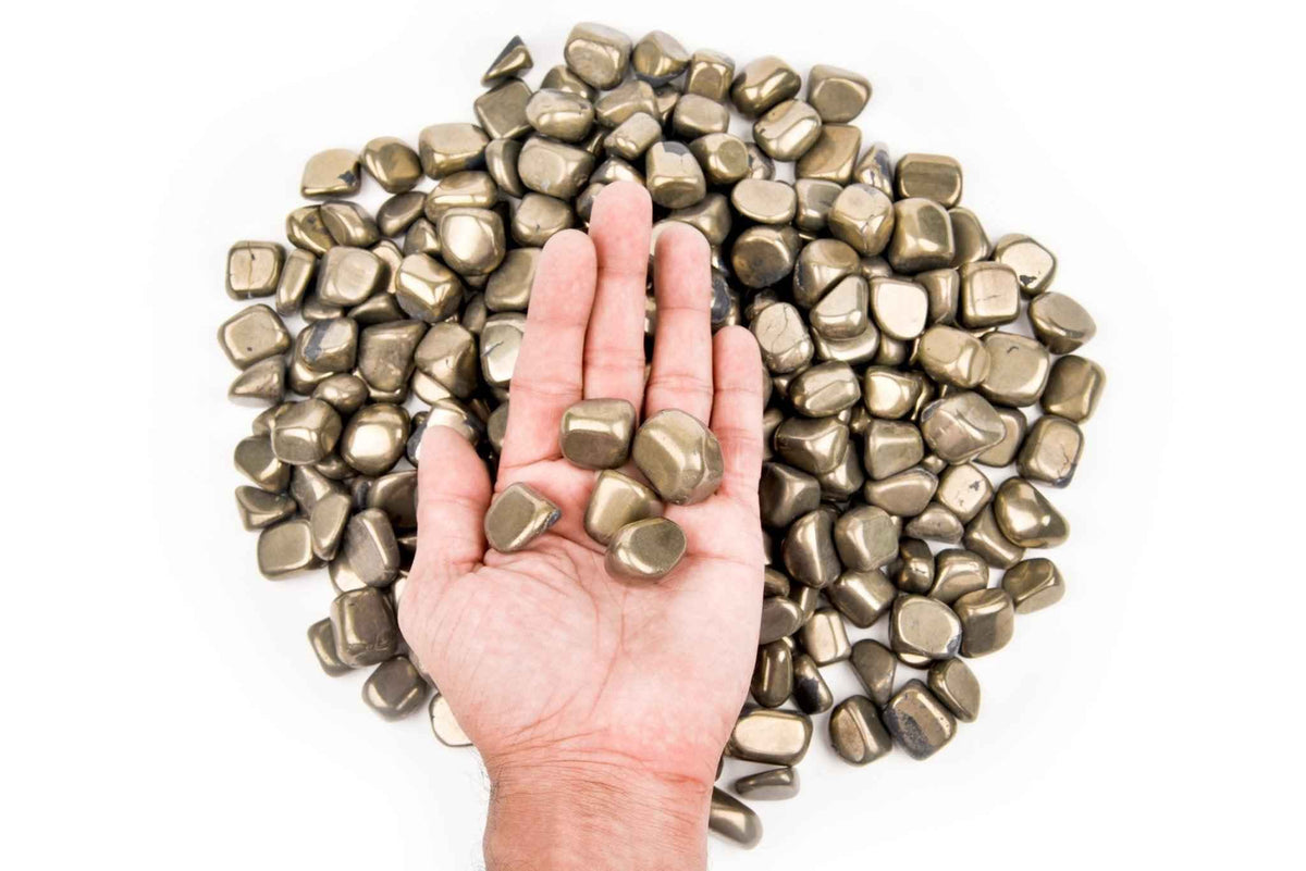 Buy Natural Pyrite Tumbled Stone in India - Aeora Rocks